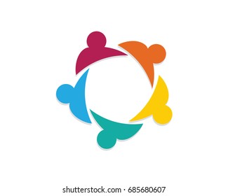 Community, network and social icon design template.