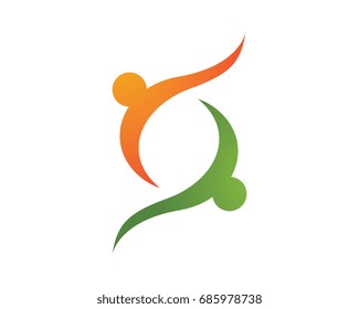 Community, network and social icon design template.