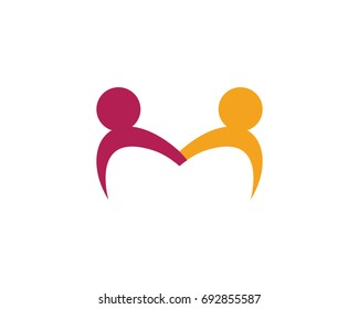 Community, network and social icon design template.
