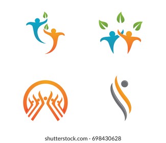 Community, network and social icon design template.