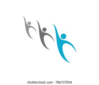 Community, network and social icon design template.