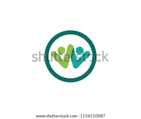 Community, network and social icon design template