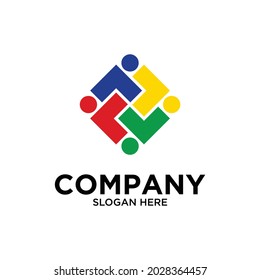 Community, network and social logo