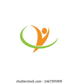 Community, network and social logo design template vector