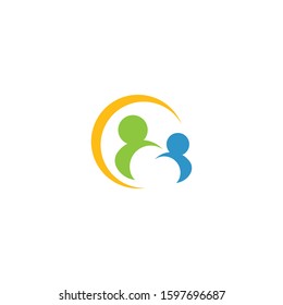 Community, network and social logo design template vector