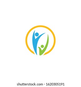 Community, network and social logo design template vector