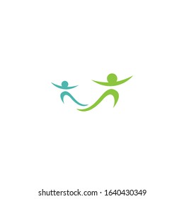 Community, network and social logo design template vector