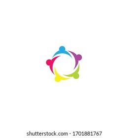 Community, network and social logo design template vector.
