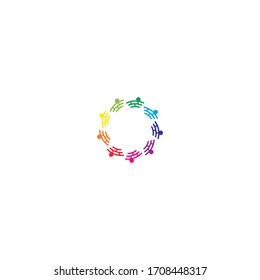 Community, network and social logo design template vector