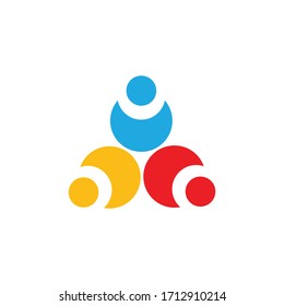 Community, network and social logo design