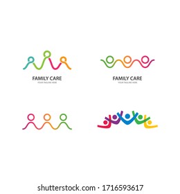 Community, network and social logo design template vector