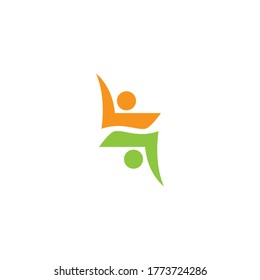 Vector de plantilla de diseño de logotipo comunitario, de red y social