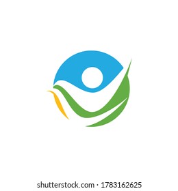 Community, network and social logo design template vector