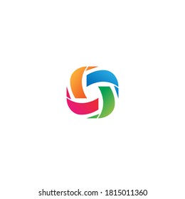 Community, network and social logo design template vector
