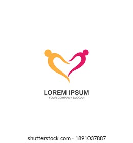 Community, network and social logo design template vector