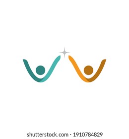 Plantilla de diseño de logotipo comunitario, de red y social 