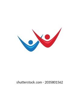 Community, network and social logo design