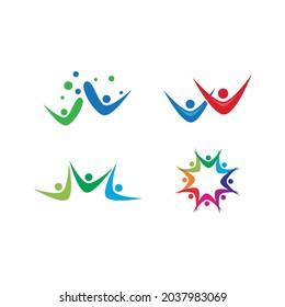 Community, network and social logo design