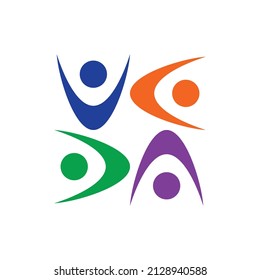 Community, network and social logo design