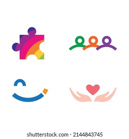 Community, network and social logo design