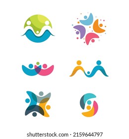Community, network and social logo design