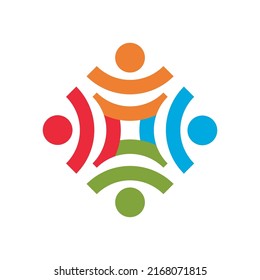Community, network and social logo design