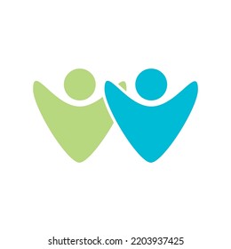 Community, network and social logo design template vector
