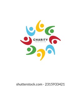 Community, network and social logo design template