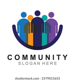 Community, network and social logo design