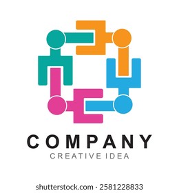 Community, network and social logo design