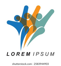 Community, network and social logo design