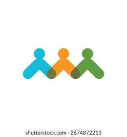 Comunidad, red y diseño de logo social
