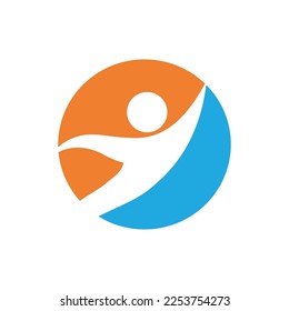 Community, network and social logo flat and symbol design vector