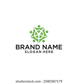 community non profit logo design vector
