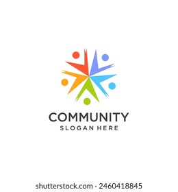 Community and non profit logo vector design