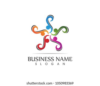 Community people care logo design template