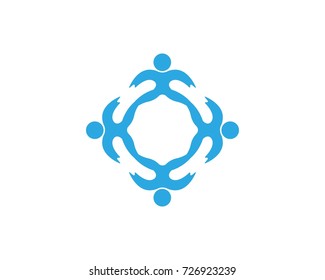 Community people care logo design template