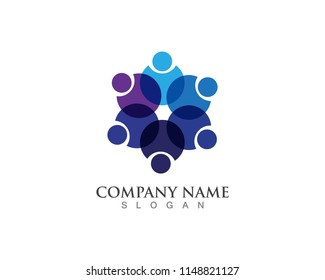 Community people care logo symbol template