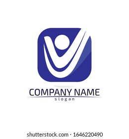 Community people care logo a symbol template 
