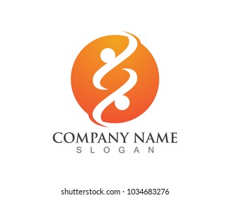 Community people care logo and symbols template