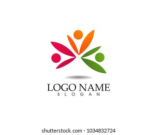 Community people care logo and symbols template
