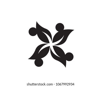 Community people care logo and symbols template

