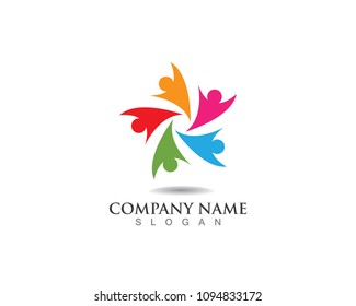 Community people care logo and symbols template
