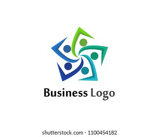 Community people care logo and symbols template

