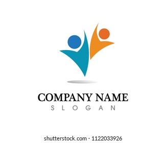 Community people care logo and symbols template
