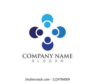 Community People  Care Logo symbols template