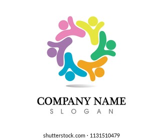 Community people care logo and symbols template
