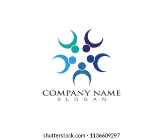 Community people care logo and symbols template