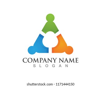 Community people Care Logo and symbols template