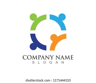 Community people Care Logo and symbols template